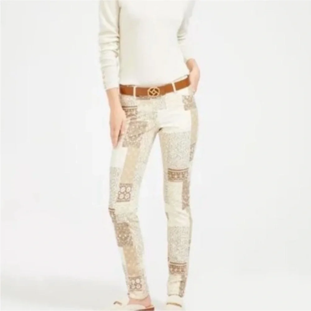 J. McLaughlin Patchwork Lexi Denim Jeans Pants Size 10